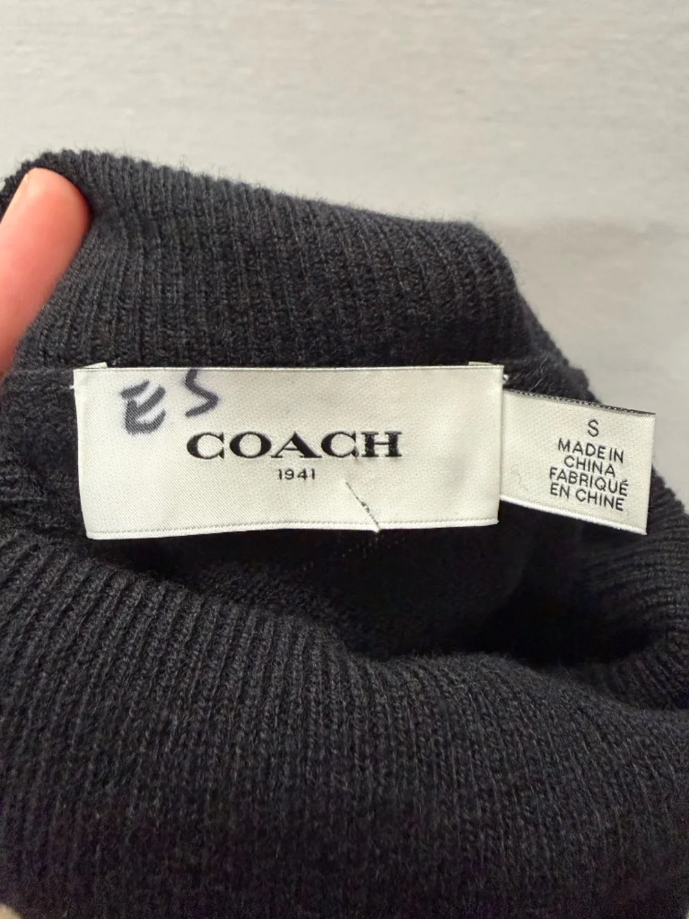 Coach Rexy Patch Turtleneck - size S
